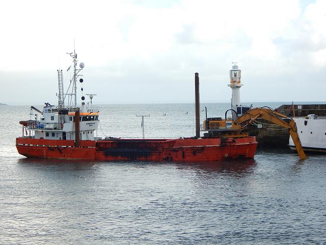 Dredging Penzance Harbour Isle of Scilly Link Project Margrethe Fighter Images