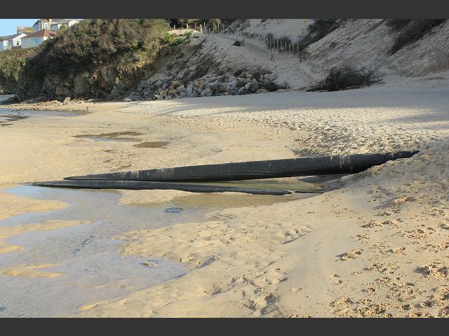 Erosion of Sand Beach Material Wave Hub Submarine Cable Hayle Coastal Erosion Images
